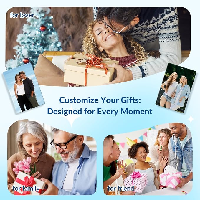 Custom Air Fresheners with Picture for Car | Personalized Photo Gifts; Double-Sided Print; Hanging Ornament; Scent Choice Available; Rectangle Shape