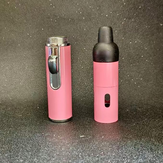 Torch Lighter,Handheld Multifunctional All-in-One Tube Built-in Detachable Windproof Lighter,Outdoor,Indoor,Camping,Candle,Birthday,Light Pink(2PCS)