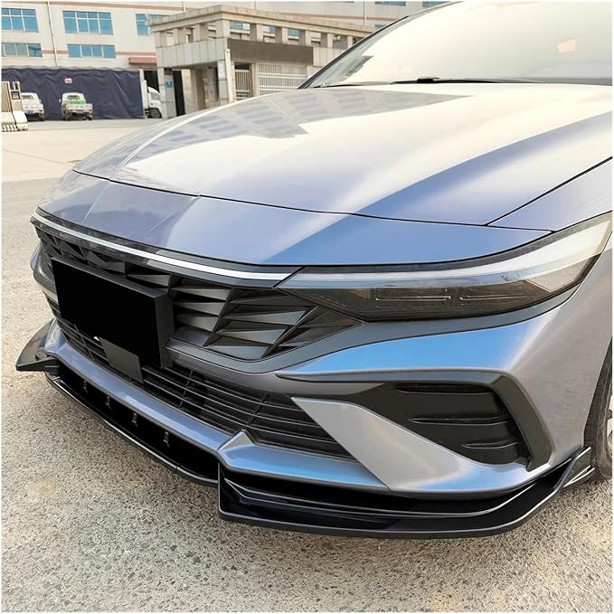 Front Bumper Lip Splitter Diffuser Spoiler Body Kit Modification For Elantra MK7.5 Standard Edition 2023