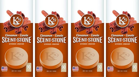 (K16004-4) K29 'Cinnamon' Stone Air Freshener, (Pack of 4)