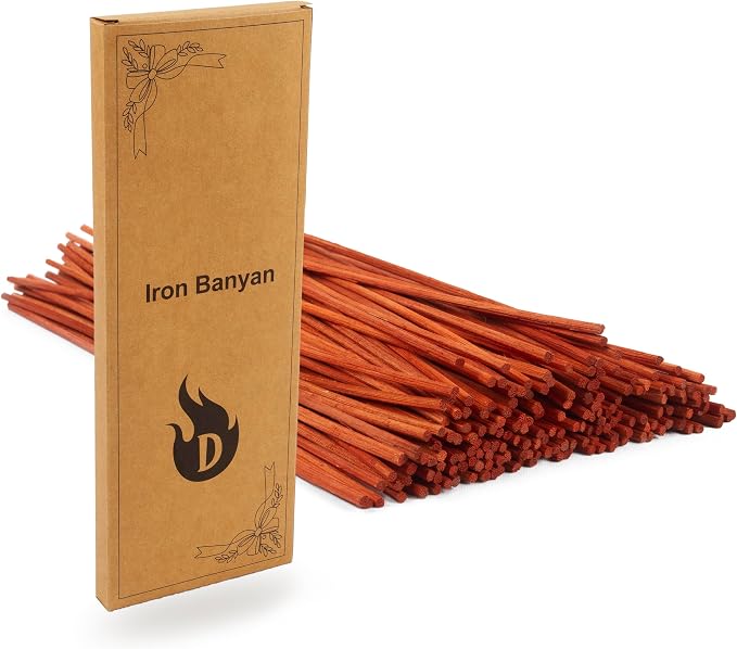 120PCS Reed Diffuser Sticks 7.5in/19CM Replacements Sticks for Home,SPA (Orange)