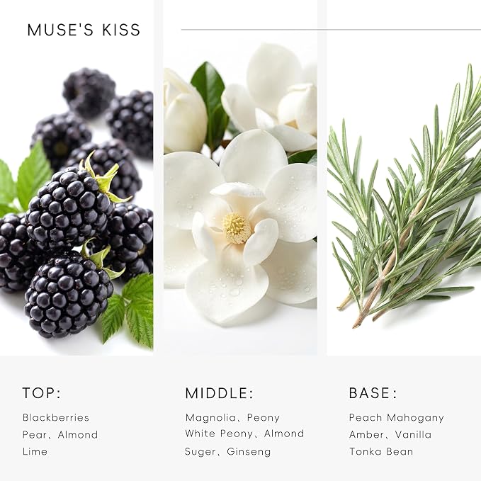 Hotel Diffuser Oil Muse's Kiss Scent - Premium Fragrance Oil for Ultrasonic and Waterless Diffuser - 120 mL, 4 fl oz