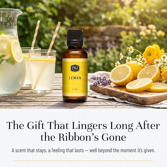 P&J Trading Fragrance Oil | Lemon Oil 30ml - Candle Scents for Candle Making, Freshie Scents, Soap Making Supplies, Diffuser Oil Scents