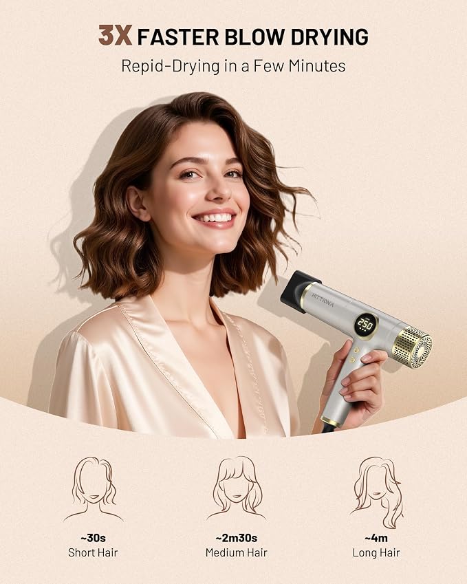 Dual Voltage Travel Hair Dryer Ionic Blow Dryer 2000W Fast Drying Lightweight Compact Low Noise Diffuser – 2026 Upgraded Hair Dryer for Europe Travel Women International Use Gift