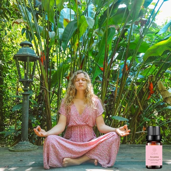 IDRA Avyanna Essential Oil Blend by Idra Wellness Inspire The Powerful Woman Therapeutic Grade Aroma for Diffusers & Aromatherapy Jasmine, Cedarwood Vanilla 10 ML