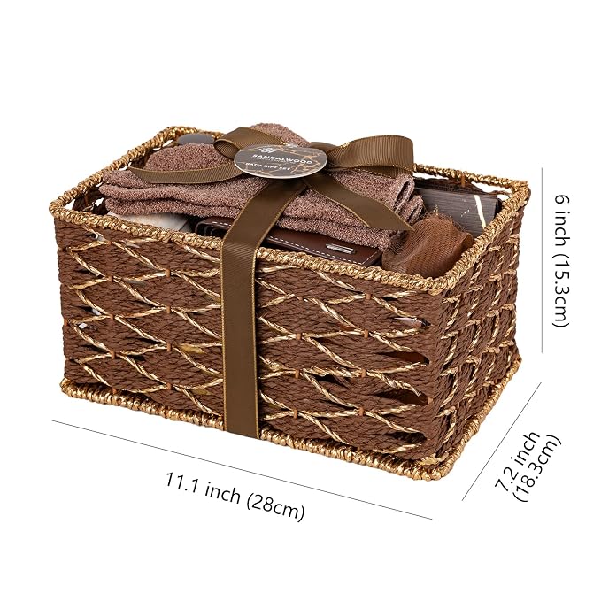 36 Pcs Sandalwood Bath & Body Gift Basket for Men, Father's Day Gifts, Beard Grooming Set, Face Skin Care Kit, Men Home Spa Gift Basket, Bath Bomb, Birthday, Valentines, Christmas, Dad, Anniversary