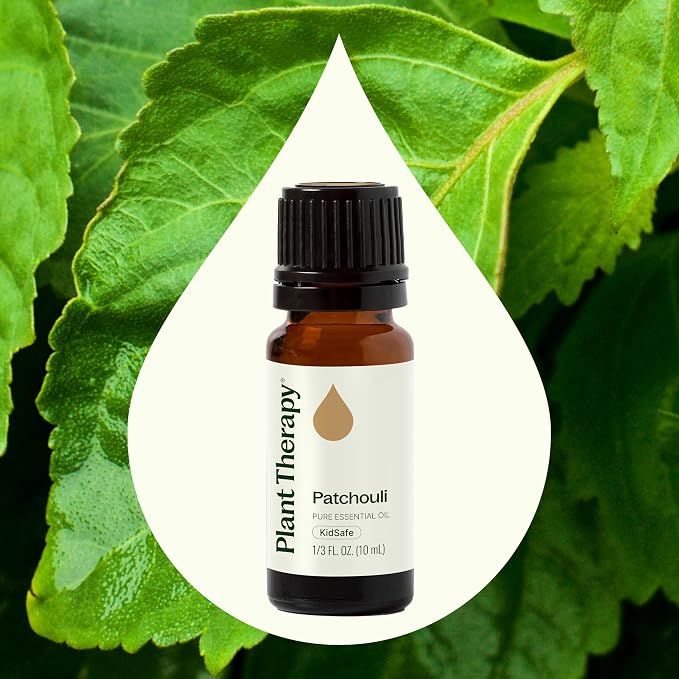 Plant Therapy Patchouli Essential Oil, 10 mL (1/3 oz), 100% Pure and Undiluted, Great for DIY Skincare and Essential Oil Diffusers