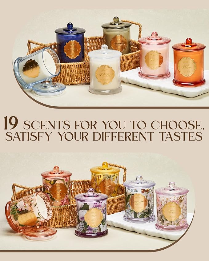 M&SENSE Sage Citrus Scented Candle 12.7oz Fresh Home Fragrance 2 Wick | Natural Soy, Non-Toxic, Refresh Relax Scent, Housewarming Gift Home Fragrance, 75H Fragrance