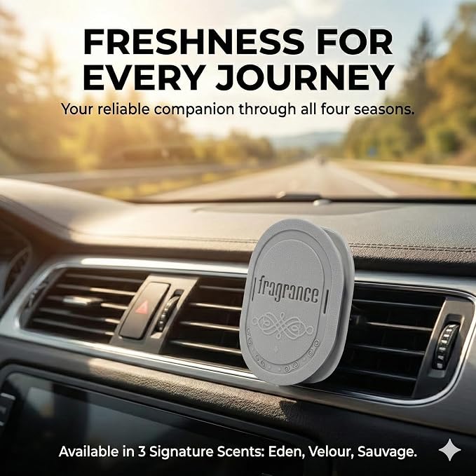 Strong Scent Car Air Freshener, Car Diffuser, Made from Natural Essential Oils, Slow Emission & Long Lasting, Refresh & Air Purifying, Non-toxic, Replaceable, SDS/SGS Certified, 1 Pack