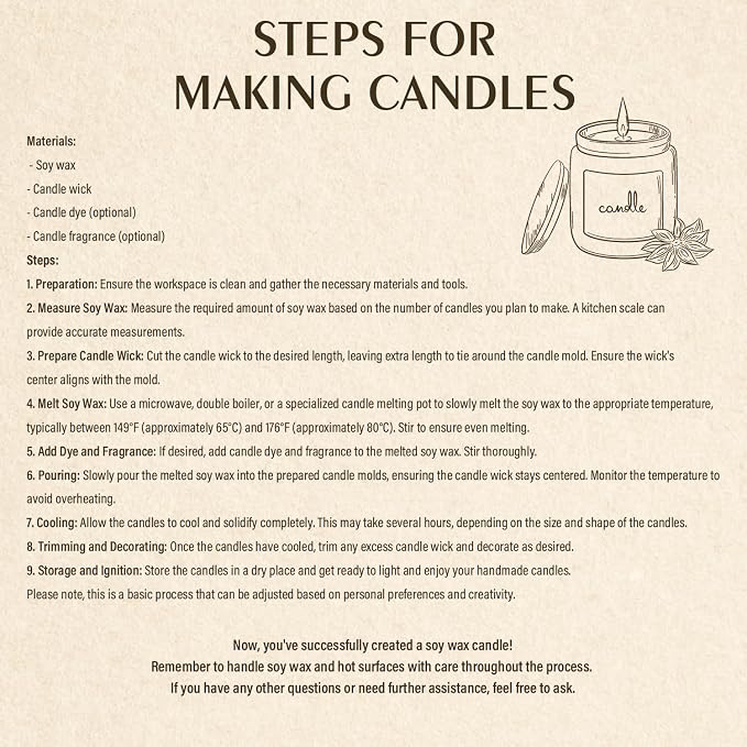 Soy Wax Flakes, Waxcanpy Natural Candle Wax, Organic Soy Wax for Candle Making from Farm, No Additives, Harmless and Pure (40lb)