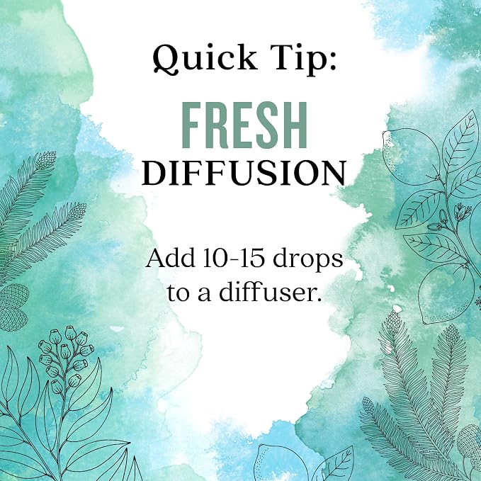 Aura Cacia Fresh Essential Oil Blend, Boxed 0.25 fl. oz. - Light Aroma, No Synthetic Fragrances