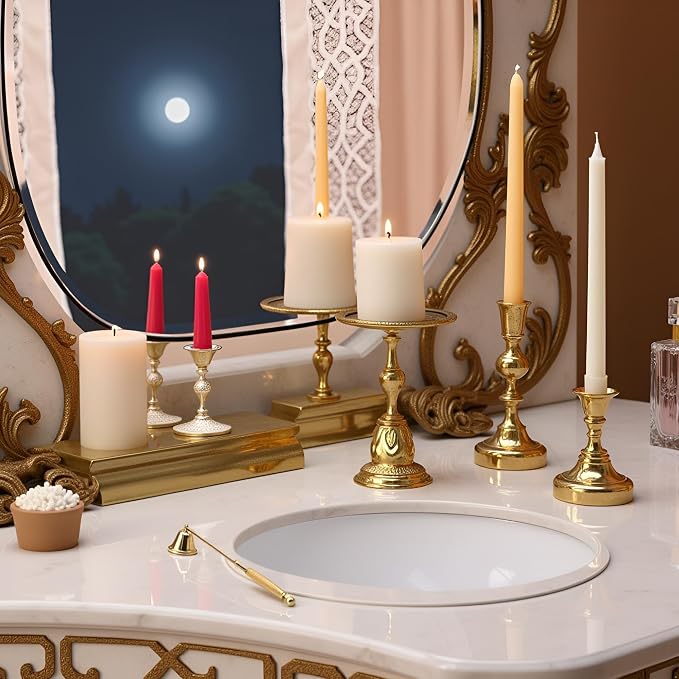 Gold Metal Candle Snuffer Wick Snuffer with Long Handle Candlesnuffers Candle Sleeves Accessories