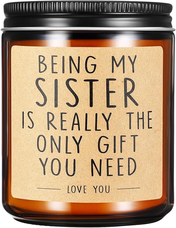 Gifts for Sister from Sister Brother Friend Bestie Christmas Gifts for Sister Bestie Friend Funny Birthday Gifts for Sister Scented Mothers Day Valentine Gift (to My Sister)