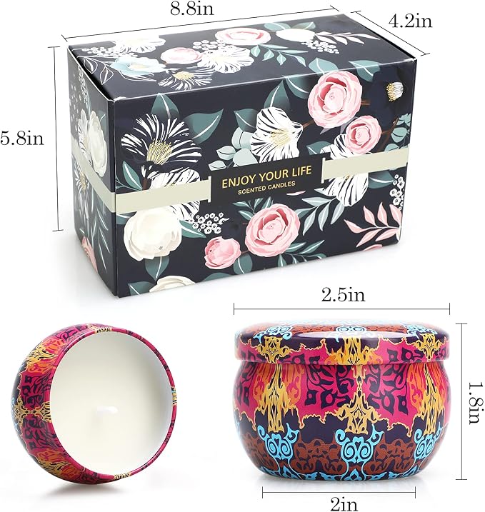Candles Gifts for Women, 12 Pack Scented Candles, Candles for Home Scented, Soy Wax Aromatherapy Candle Set, Stress Relief & Body Relax, Ideal Gift for Women Birthday, Mothers Day Gifts for Mom