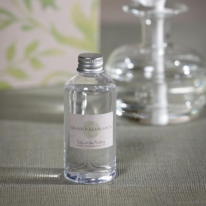 Zodax Grand Casablanca Porcelain Oil Diffuser Refills - 3.38 Oz/2 Count - Lily of The Valley