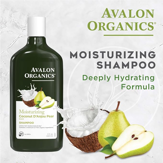 Avalon Organics All Natural Coconut Pear Shampoo, 11 Fl Oz
