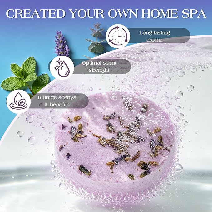 Shower Steamers Aromatherapy Birthday Gifts for Women-12 Pack Mothers Day Gifts,Gifts for Grandma,Wife,Mothers,Stress Relief and Relaxation Gifts for Women and Men