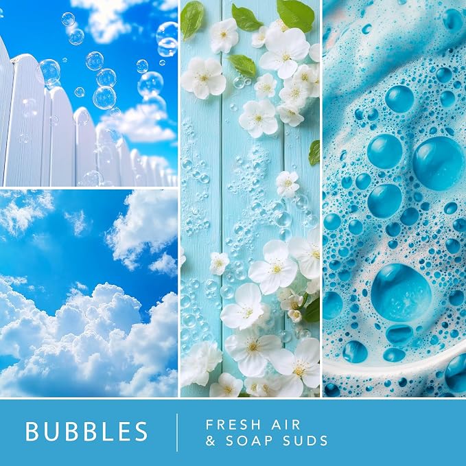 Scentsationals Plug in Air Freshener Starter Set – Swivel Plug Fragrance Oil Diffusers & 2 Long Lasting Scent Refills - Bubbles Scent