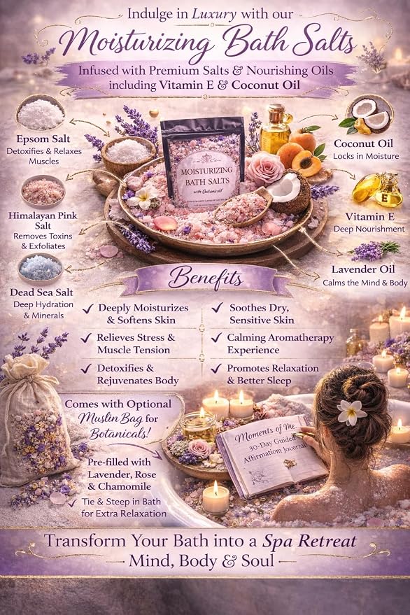 Moments of Me® Ritual Bundle – Week 1 Starter Kit | Self-Care Gift Set with Journal, Luxury Pen, 8 oz Candle & Botanical Bath Salts | Mindfulness, Relaxation & Stress Relief Kit