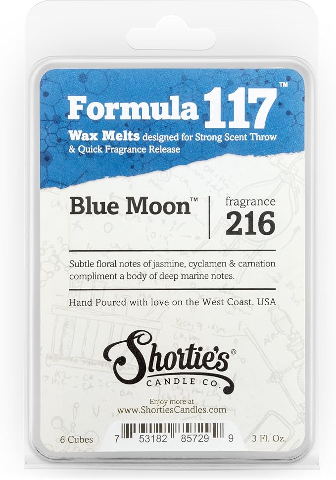 Shortie's Candle Company Fresh & Clean Premium Wax Melts Variety 3 Pack - 9 Oz., Strong & Long Lasting, Non-Toxic - Made with Essential & Natural Oils - Formula 117