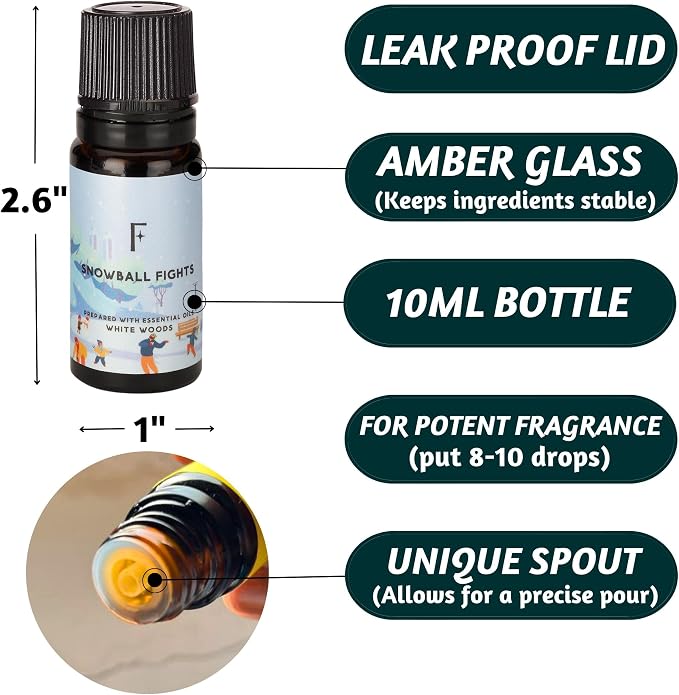 Folkulture Winter Essential Oils Set | Set of 3 Fragrance Oils for Diffusers | White Woods, Cashmere & Lavender | Relaxing Aromatherapy Gift for Home | Special Day, Valentine’s Day Gift Set