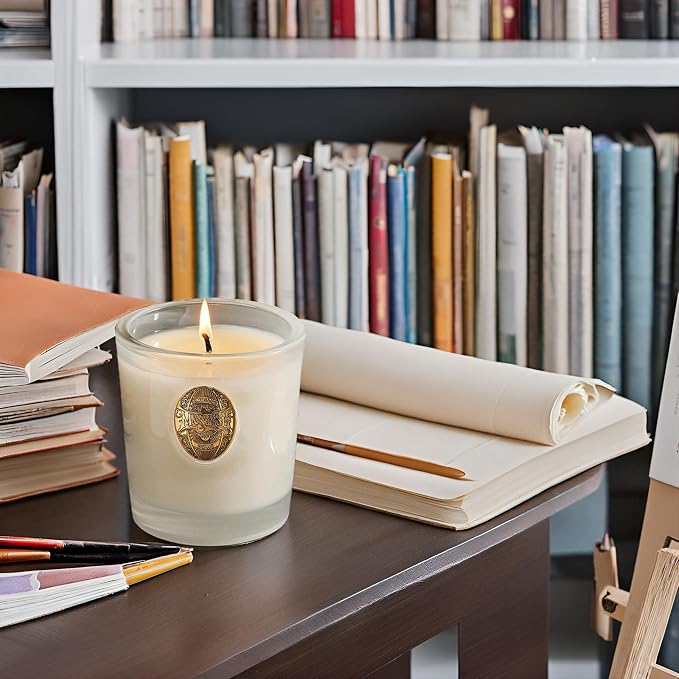M&SENSE Vanilla Dream Soy Candle, 9.2 oz, 50-Hour Burn, Natural Non-Toxic Scented Candle, Aromatherapy for Stress Relief & Home Spa