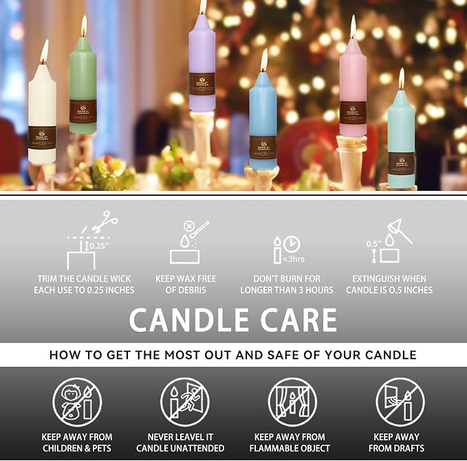 Unscented Halloween Taper Candles Sticks 4 Pack Black Taper Candlesticks 5 inch Cute Taper Candles Stick Candles for Halloween Party Home Décor