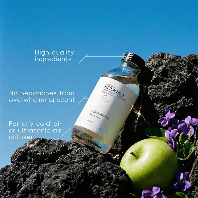 Hotel Diffuser Oil Inspired by Hilton Scent - Premium Fragrance Oil for Ultrasonic and Waterless Diffuser - 120 mL, 4 fl oz