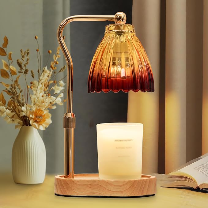 Candle Warmer Lamp with Timer Dimmable, Lamp Candle Warmer for Jar Candles，Birthday Gifts for Women Mom, House Warming Gifts Vintage Home Decor，Wax Warmer Lamp for Father's Day