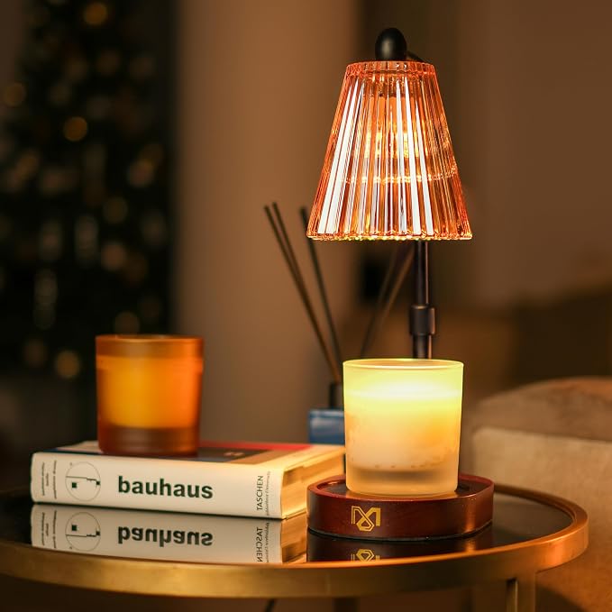 Candle Warmer Lamp with Timer and Dimmable, Candle Lamp Warmer for Mom Birthday Gifts, Elegant Design Electric Candle Warmers for Aromatherapy, Portable Wax Warmer Lamp