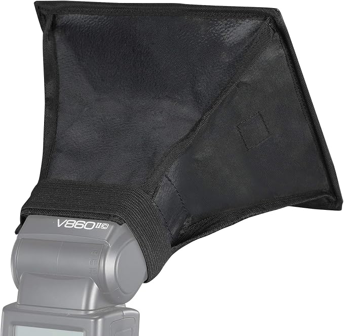 6x7 Mini Flash Diffuser Light Softbox | Universal Collapsible Mini On-Flash Softbox with Storage Pouch for Canon Nikon Sony Godox NEEWER Camera Flash and Speedlights