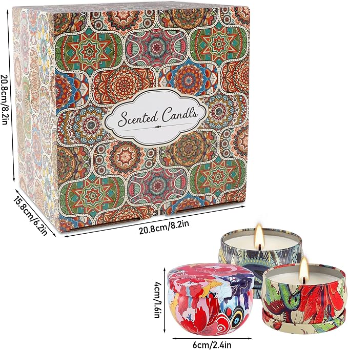 36-Pack Long-Lasting Scented Candles Gift Set, 2.5oz Soy Wax with Essential Oils for Aromatherapy and Home Fragrance, Perfect as Christmas, Valentine’s Day, Holiday Relaxation Gifts, and Cozy Atmosphe