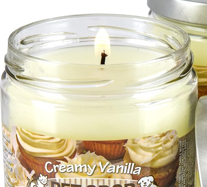 Odor Exterminator Candle, Creamy Vanilla, 13 Ounce Jar (Pack of 2)
