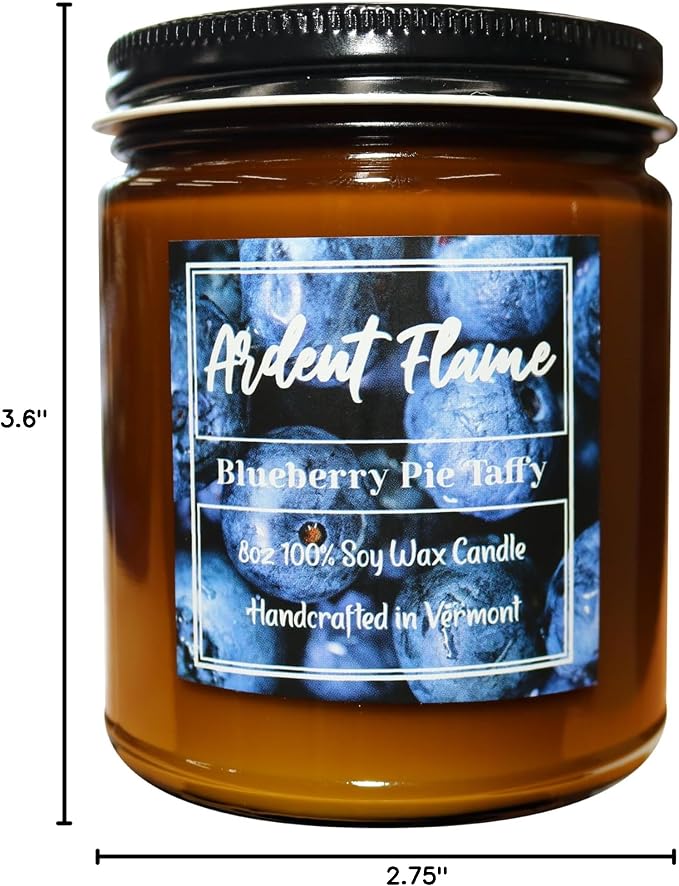 Candles | Rosemary and Sage | 100% Natural Soy Wax Candle for Home Decor | Highly Scented | Premium Fragrance | Handmade in Vermont, USA | 8 oz | Long Lasting | Gift for Women and Men