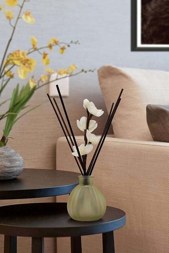 10 inch 20 Pcs Reed Diffuser Sticks Essential Oil Aroma Replacement Aroma Reed Diffuser Sticks (Black-20pcs)