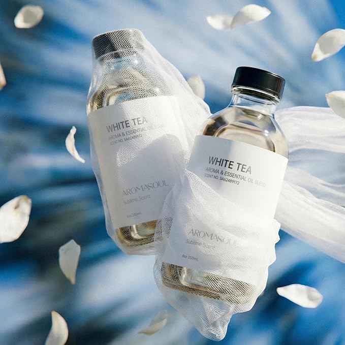 White Tea Aroma Essential Oil Blend Sublime Scent, Hotel Diffuser Oil Inspired by The White Tea Scent - Premium Fragrance Oil No. SA62489172 for Ultrasonic and Waterless Diffusers - 250 mL, 8 fl oz
