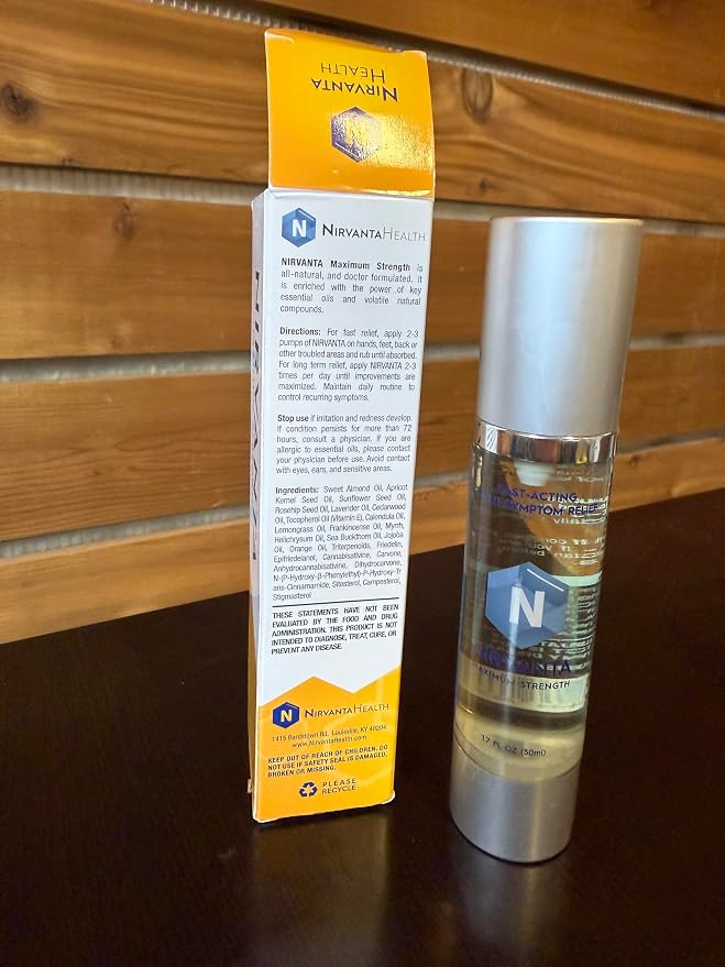 Nirvanta Frankincense Oil Pump for Hands, Feet & Body, 1.7 fl oz / 50 ml – Botanical Skin Care Oil with Frankincense, Myrrh, Lavender & Rosehip – Fast Absorbing Moisturizing Body Oil for Daily Use
