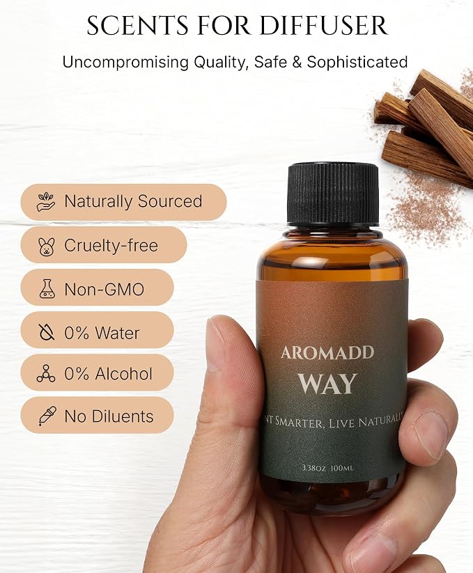 AROMADD Way Diffuser Oil Inspired by Luxury Hotel Scent 3.38 Fl Oz (100ml), Aroma Diffuser & Hotel Fragrance Diffuser Oil, Essential Oil Diffuser for Aromatherapy, Long-Lasting