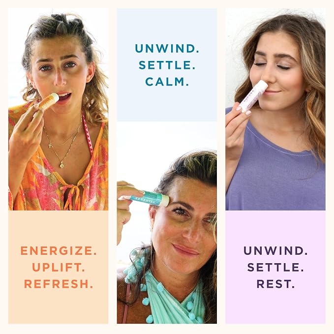 Honestly Margo Aromatherapy Balm Stick Set (Citrus, Lavender, Eucalyptus, Pack of 3) – Natural, Organic Essential Oils, Body Balm & Lip Balm | Aromatherapy Stick & Nasal Stick | Women Self Care