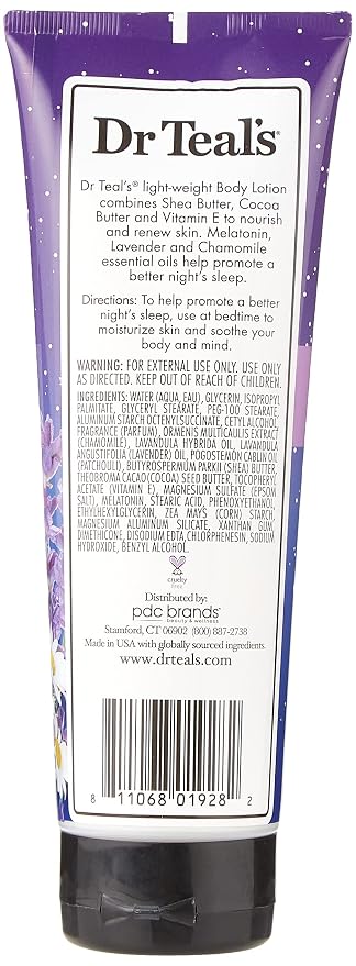 Teal's Adults Body Lotion Melatonin & Essential Oils Night Sleep, 8 oz (Pack of 5)