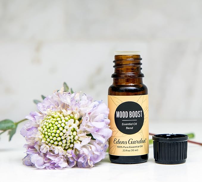 Edens Garden Mood Boost Essential Oil Blend- 100% Pure Premium Grade, Undiluted, Natural, Therapeutic, Aromatherapy, The Best for Diffusing, Candle, Laundry, Humidifiers 10 ml (.33 fl oz)