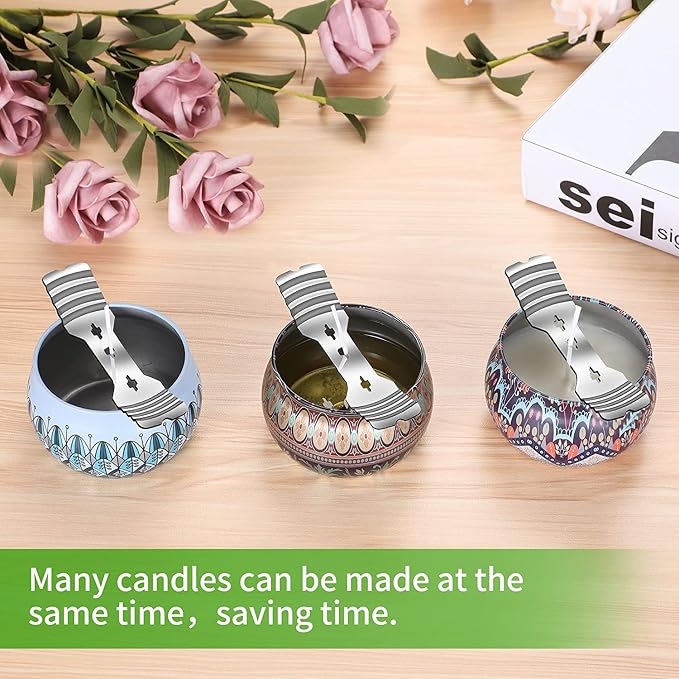20 pcs Metal Candle Wick Holders, Upgraded Candle Wick Centering Devices, Silver Stainless Steel Candle Wick Holder for Candle Making