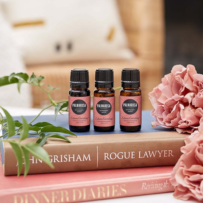 Edens Garden Palmarosa Essential Oil- 100% Pure Premium Grade, Undiluted, Natural, Therapeutic, Aromatherapy, The Best for Diffuser, Skin, Candle, Laundry 10 ml (.33 fl oz)
