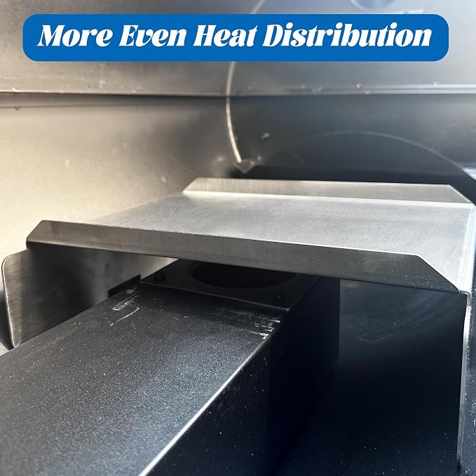 Heat Baffle for Pit Boss 820 850 1000 1020 700 Series Flame Tamer Pitboss Diffuser Deflector and more Wood Pellet Smoker Grill Replacement Parts Accessory under Flame Broiler Drip Tray