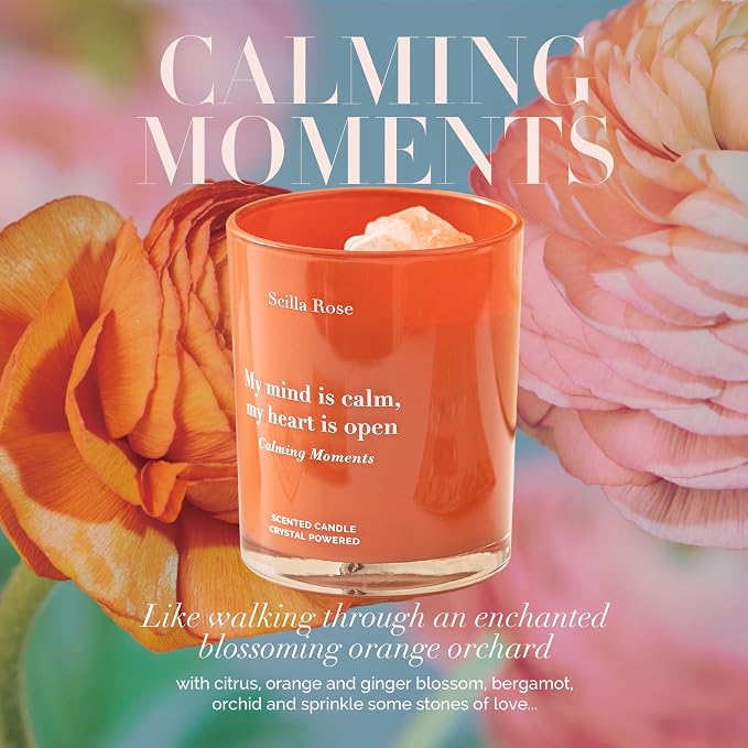 for Mom – Aromatherapy Bracelet & Crystal Candle Set, Luxury Relaxation Pamper Gift Box from Daughter, Son or Husband