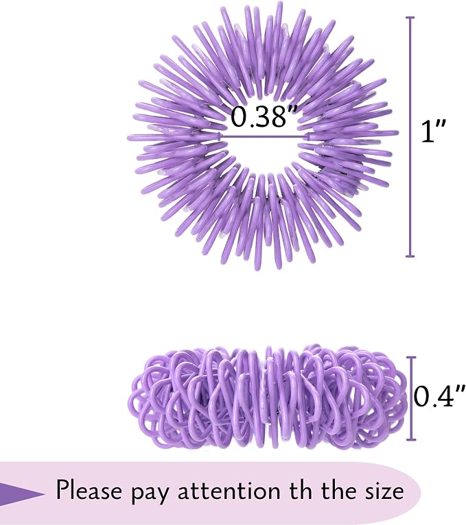 Mr. Pen- Spiky Sensory Rings, 10 Pack, Pastel Colors | Stress Relief Fidget Sensory Toys, Fidget Ring for Anxiety, Massager, Individuals with BFRB, ADHD and Attention Disorder