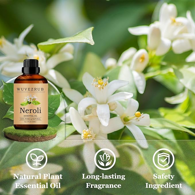 Neroli Essential Oils 120ML, Pure Neroli Essential Oil for Aromatherapy Diffuser - 4 Fl Oz