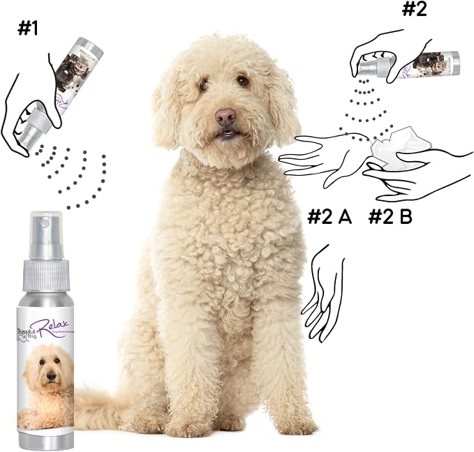 The Blissful Dog Golden doodle Relax Dog Aromatherapy Spray for Your Dog's Anxiety
