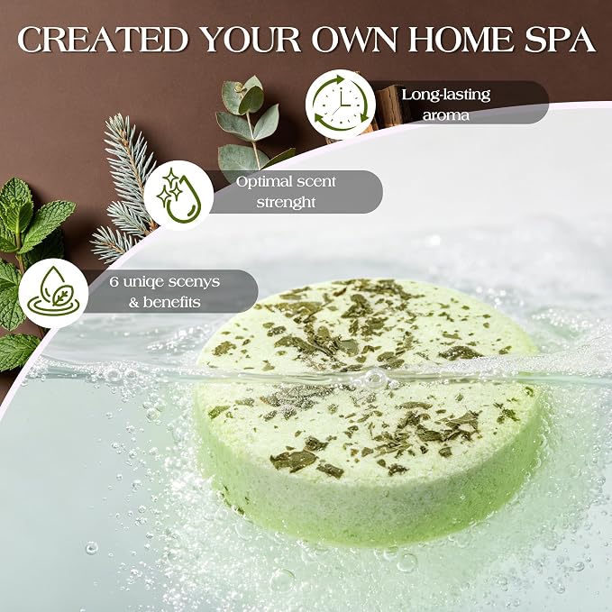 Shower Steamers Aromatherapy Birthday Gifts for Women-12 Pack Mothers Day Gifts,Gifts for Grandma,Wife,Mothers,Stress Relief and Relaxation Gifts for Women and Men,Created Your Own Home SPA