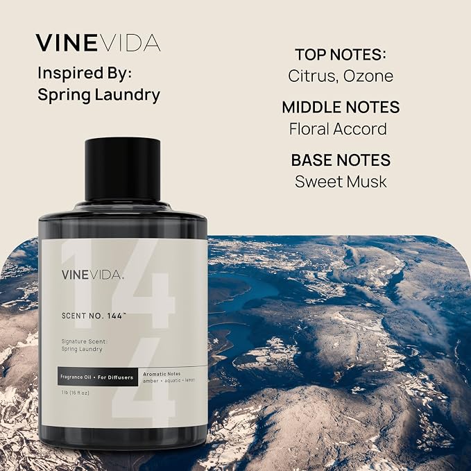 VINEVIDA [16 Oz] Inspired by: Spring Laundry; Diffuser Oil Refill | Premium Scent Diffuser Oil for Home | Non-Toxic Fragrance